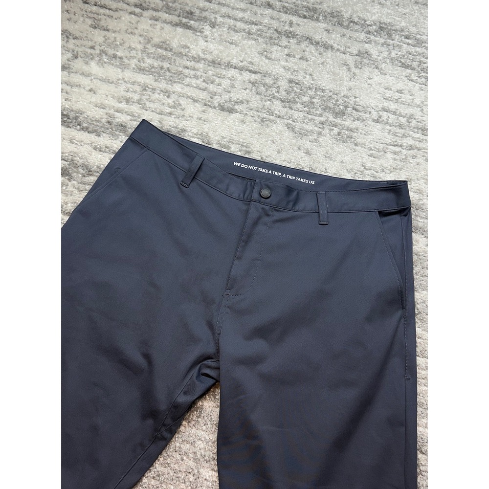 Rhone Commuter Classic Pants Mens 35 Gray Straight Leg Tech Trousers 100161